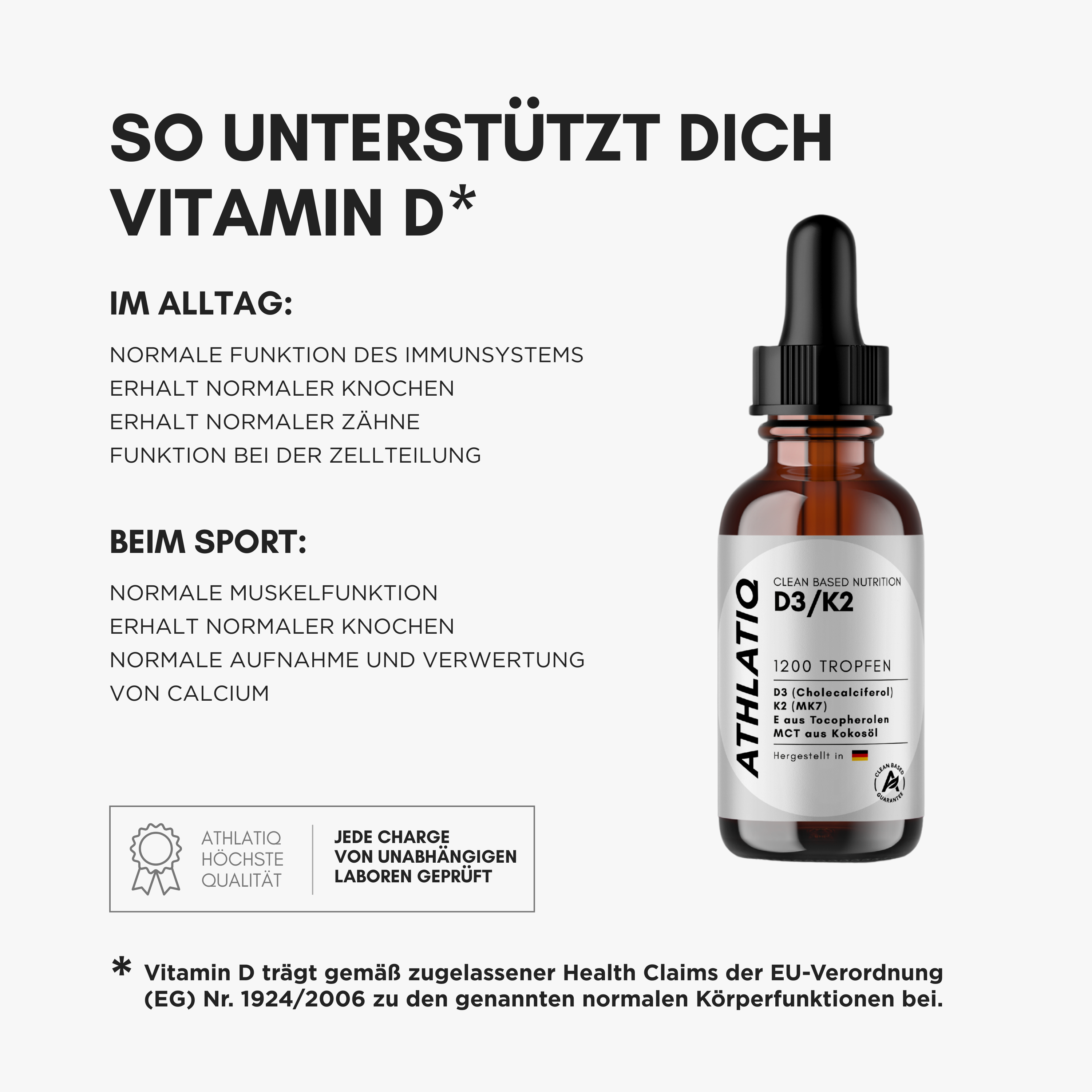 Vitamin D3 + K2 + E
