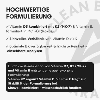 Vitamin D3 + K2 + E