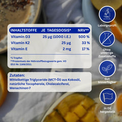 ATHLATIQ Vitamin D3 + K2 + E: Produktinfos im Überblick